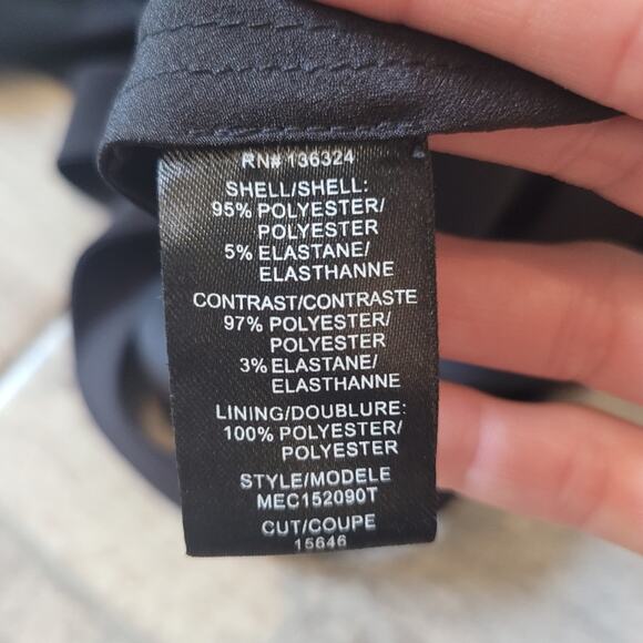 Halston Heritage Dress Womens Size XS Midi Asymmetrical Cocktail Open Strappy - Picture 14 of 15